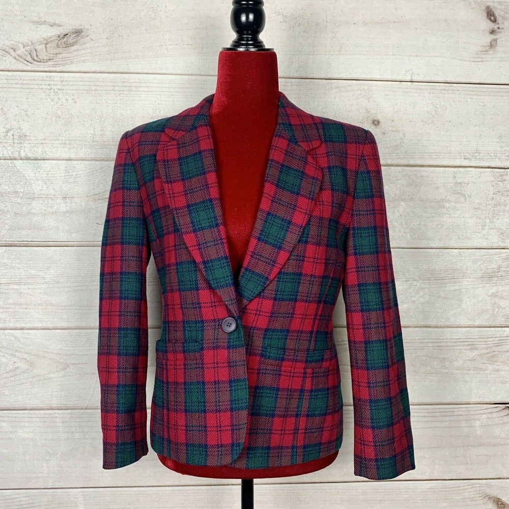 Pendleton 100% Virgin Wool Plaid Jacket
